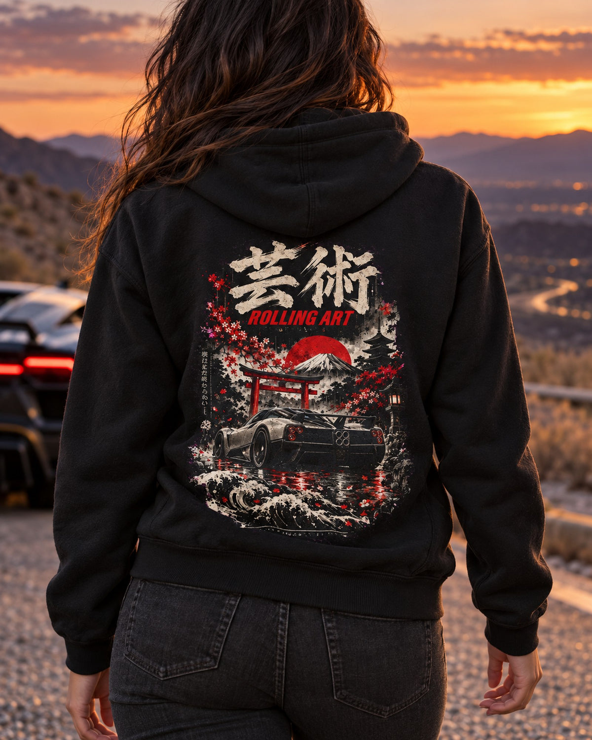 Pagani Zonda Rolling Art Shirt, Hoodie & More Zip Hoodie Black worn hero