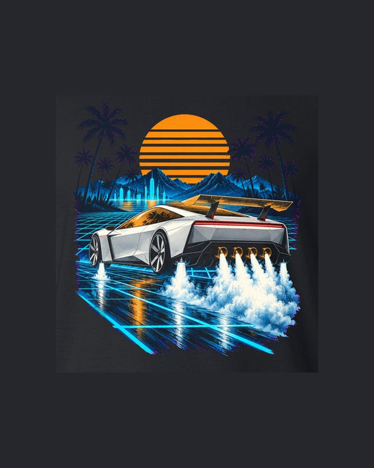 Tesla Roadster Synthwave Shirt, Hoodie & More design only