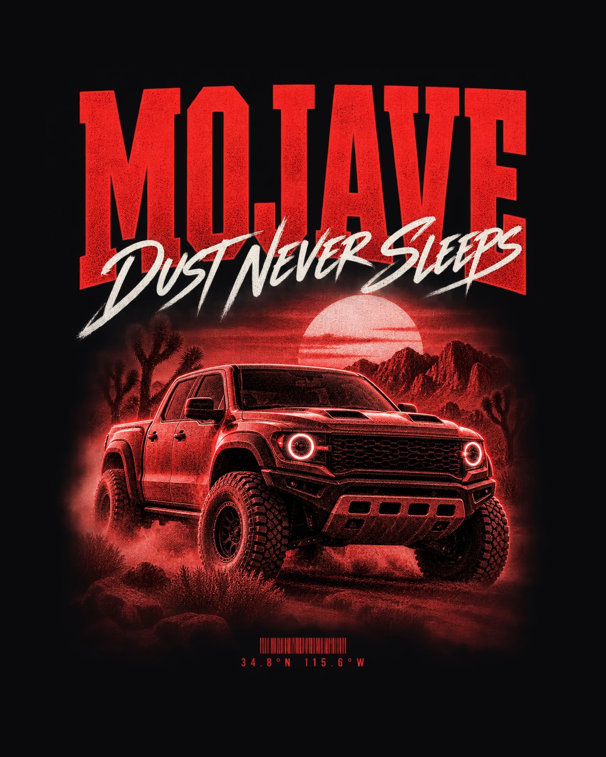 Jeep Gladiator JT Mojave Street Poster print Shirt design only