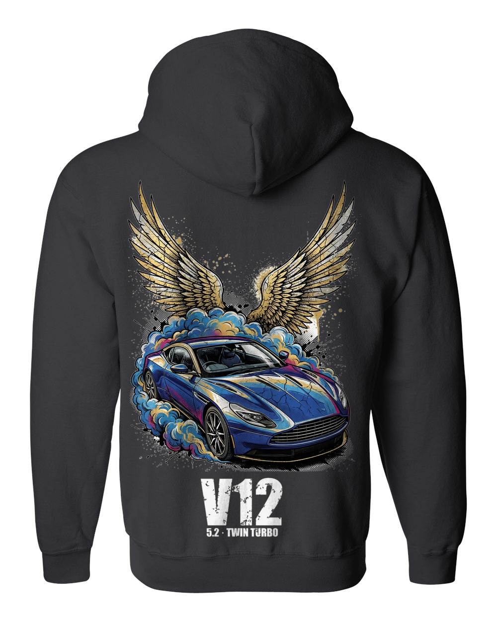Zip Hoodie Black back