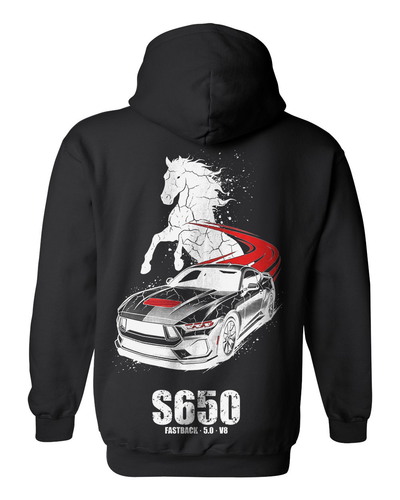 Mustang S650 Stallion Pull Over Hoodie & Zip Hoodie