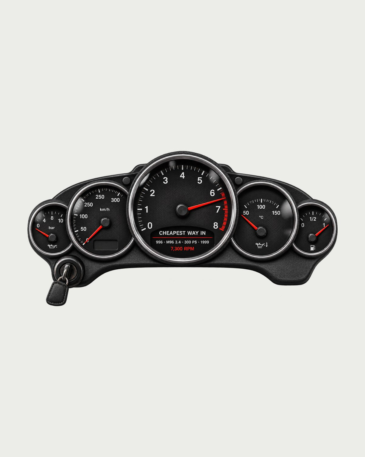 Porsche 911 Carrera 996 Cheapest Way In Cockpit Gauge Shirt design only