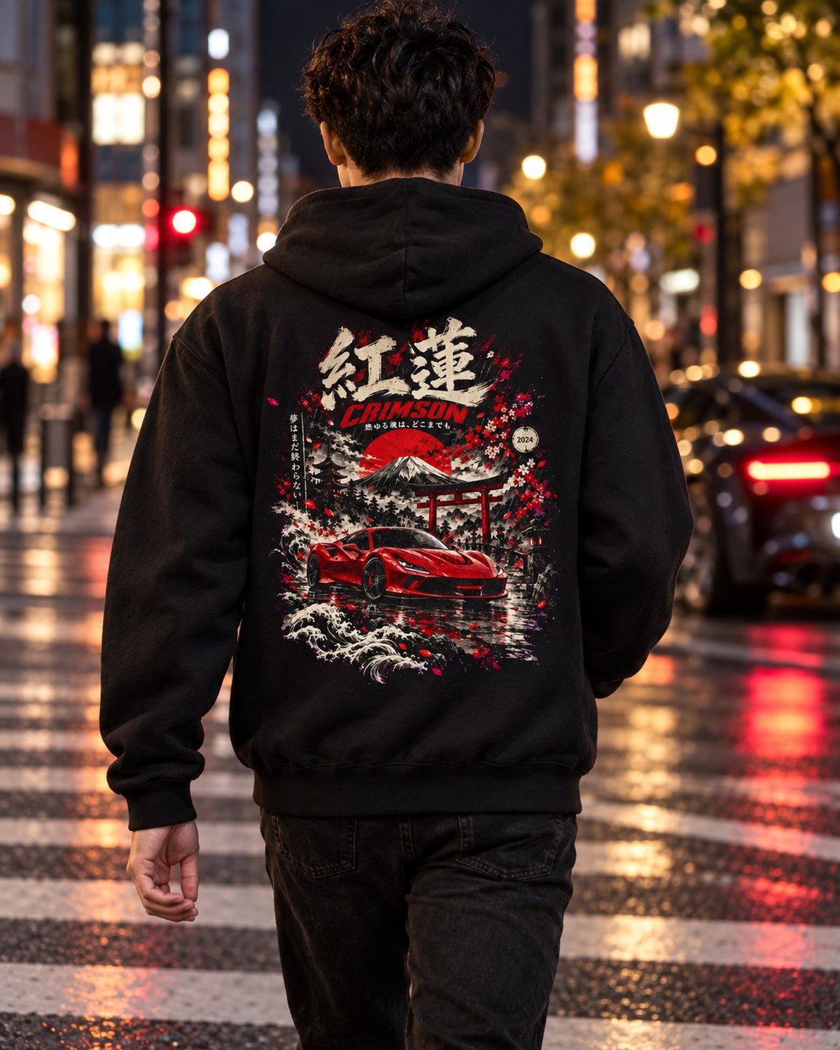 Ferrari F8 Tributo Crimson Shirt, Hoodie & More Pull Over Hoodie Black worn hero