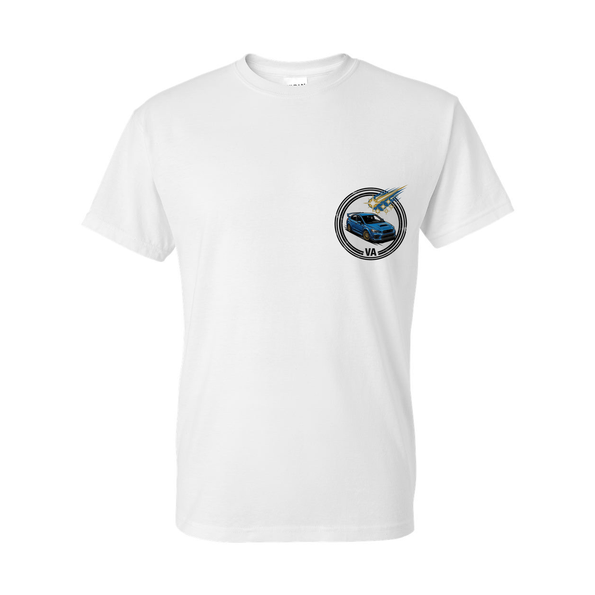 Subaru WRX STI Pleiades T-Shirt — White front emblem