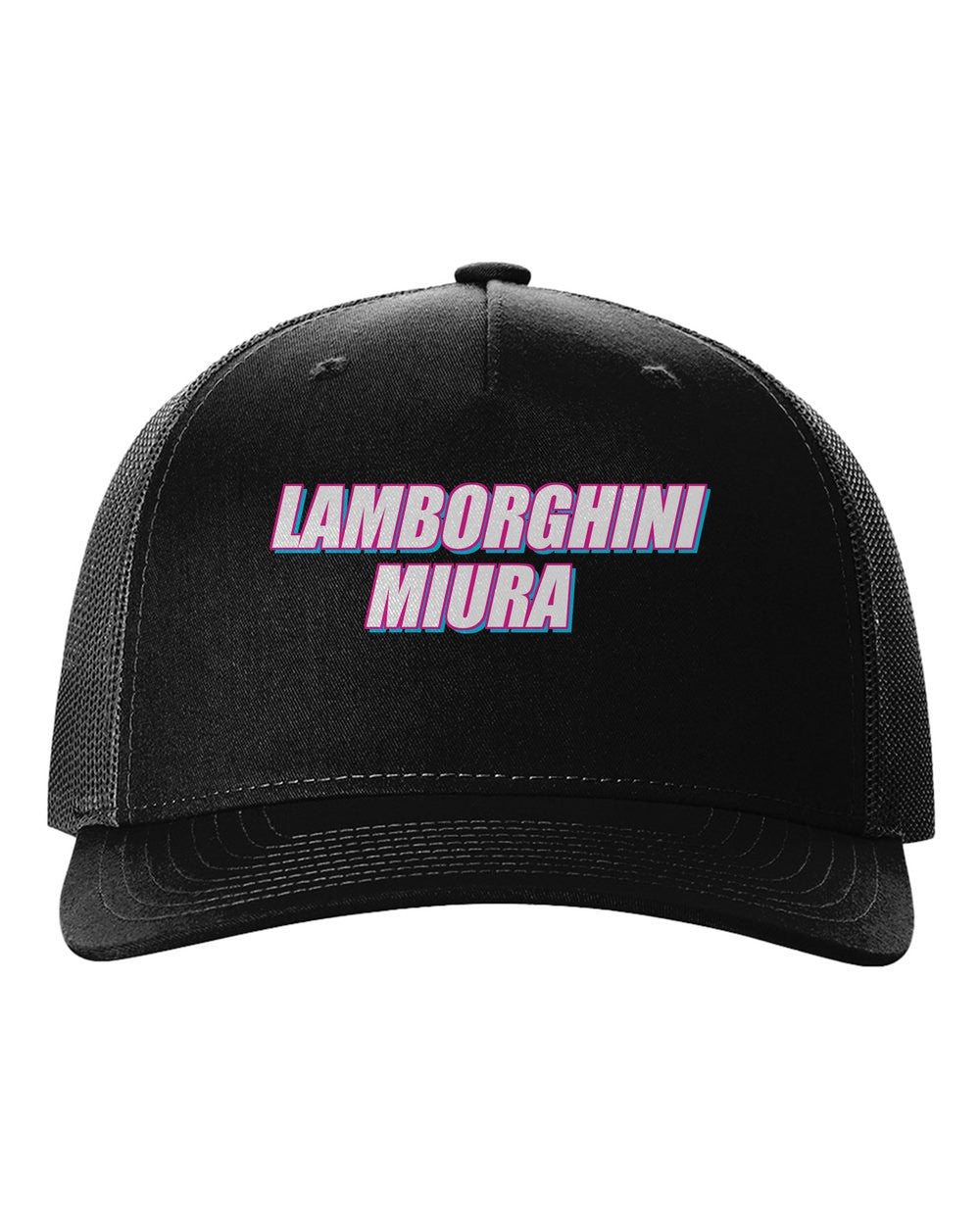 black hat front view with 車魂 mark