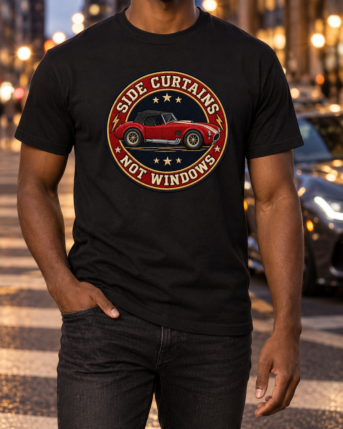 1992 Dodge Viper RT/10 SR I Varsity Crest Tee, Snake Season T-Shirt Black worn hero