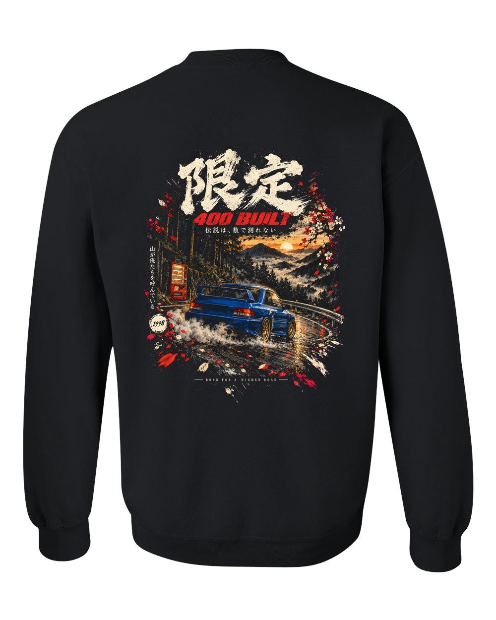 Subaru Impreza 22B Crewneck Black back