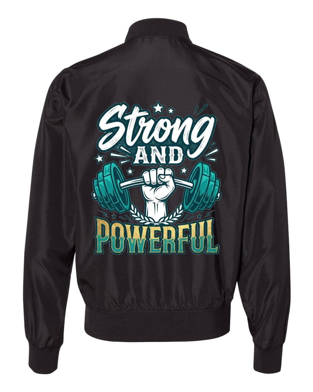 Strong and Powerful Gym Crewneck Sweatshirt