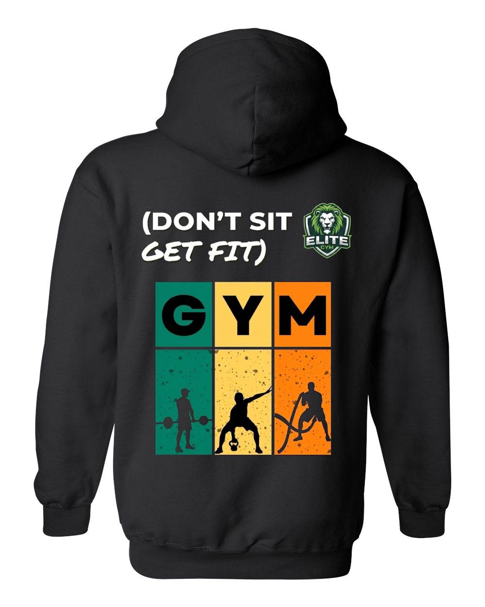Don't Sit Get Fit Gym Zip Hoodie