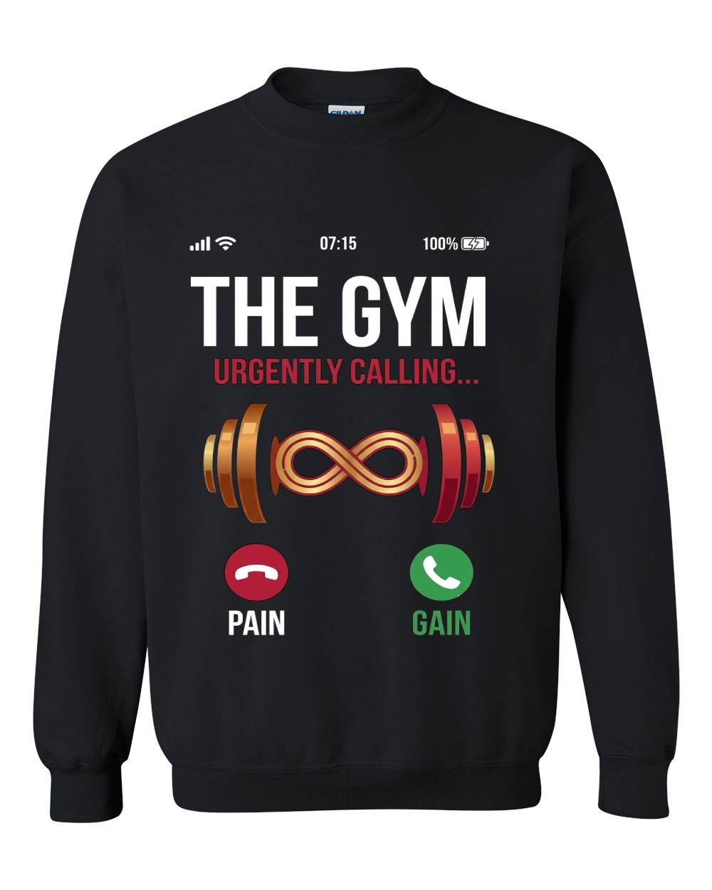 "The Gym Urgently Calling" Crewneck Sweatshirt