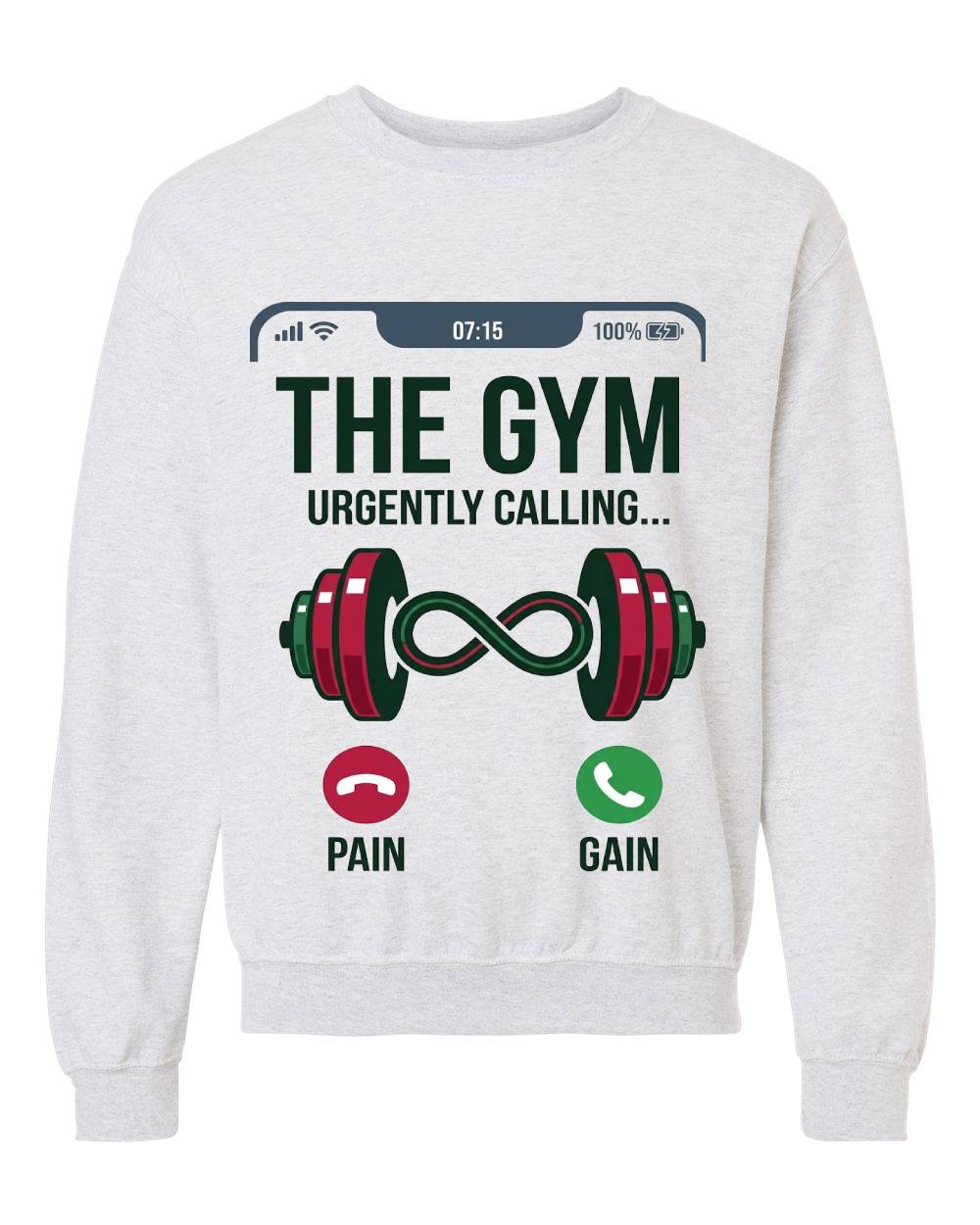 "The Gym Urgently Calling" Crewneck Sweatshirt