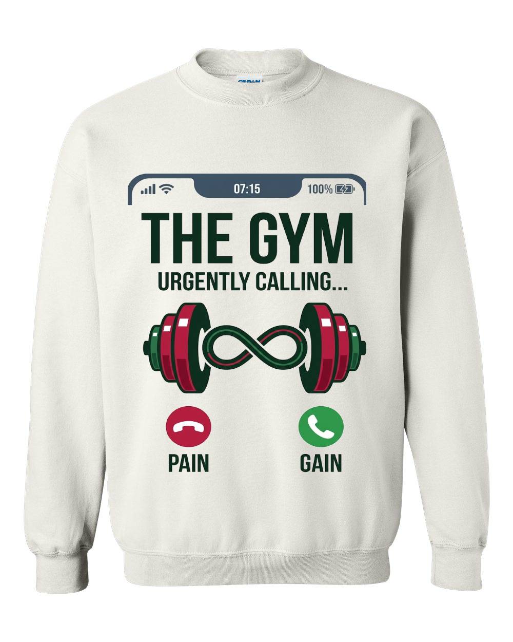 "The Gym Urgently Calling" Crewneck Sweatshirt