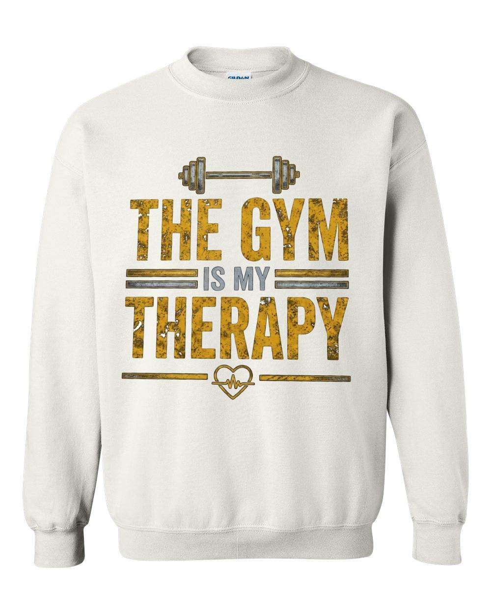 The Gym Is My Therapy Crewneck Sweatshirt