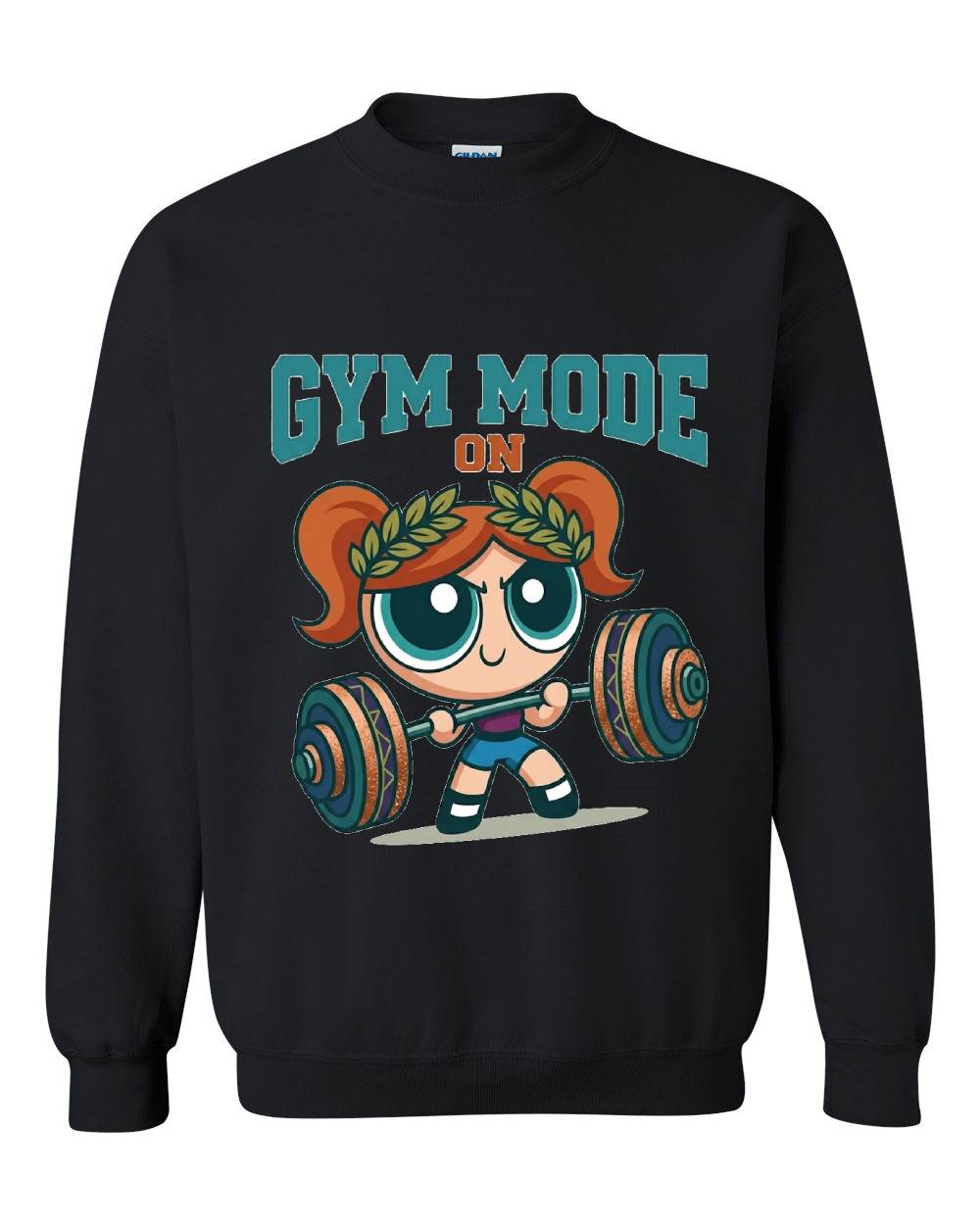 Gym Mode On Crewneck Sweatshirt