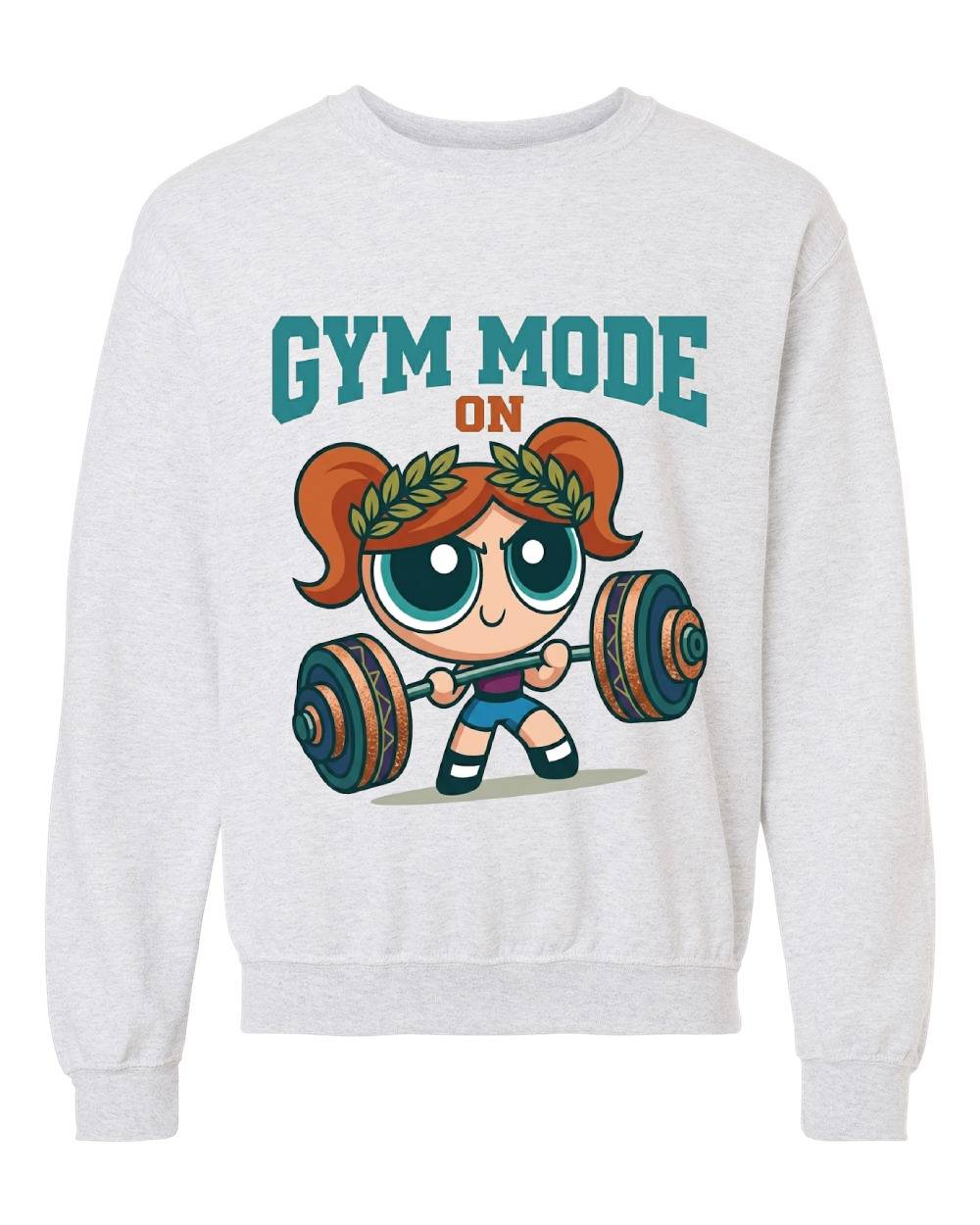 Gym Mode On Crewneck Sweatshirt