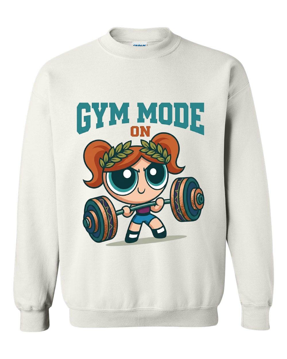 Gym Mode On Crewneck Sweatshirt