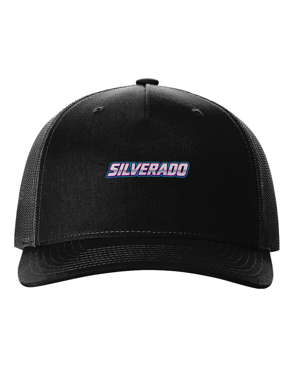 black hat front view with car name