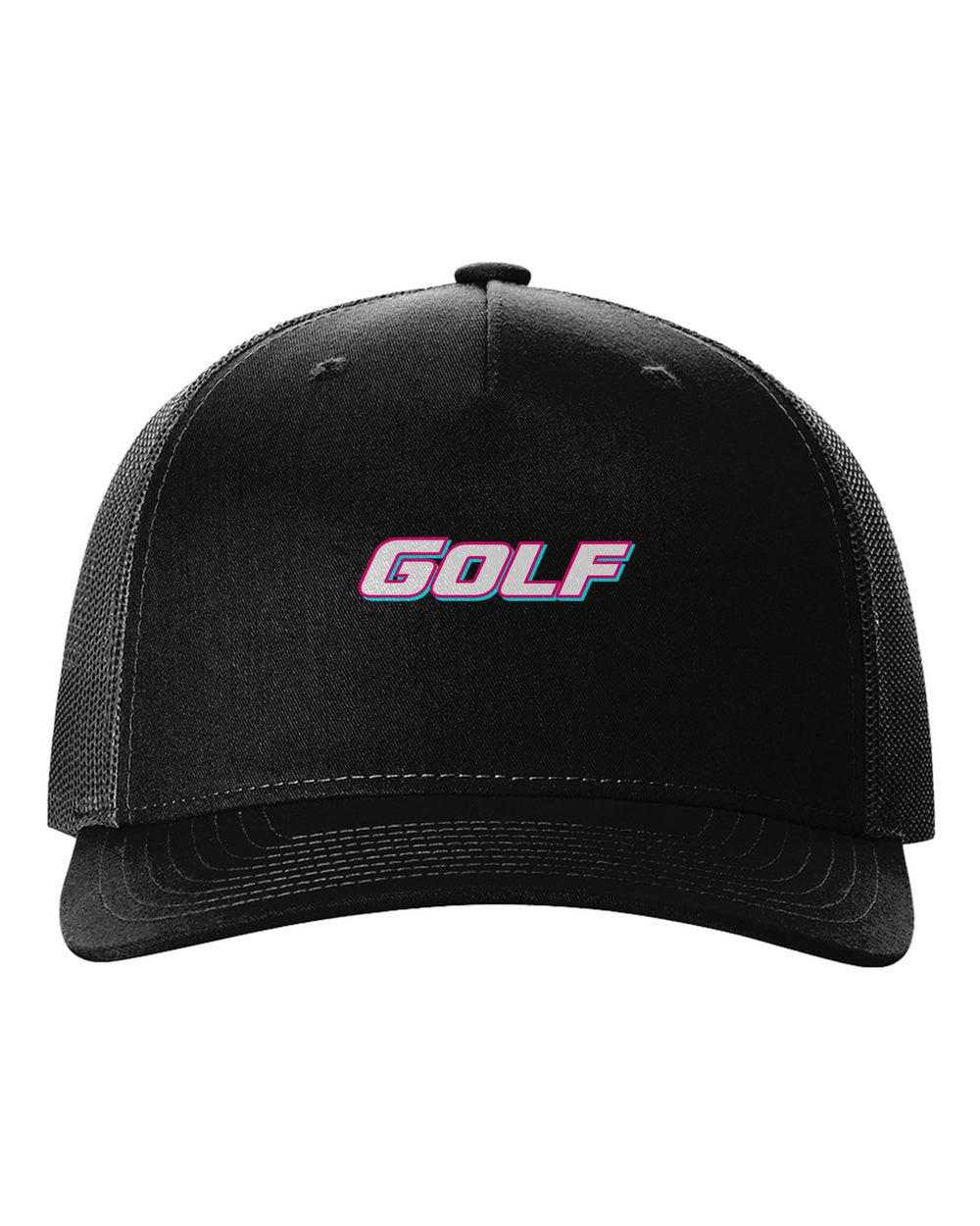 black hat front view with car name