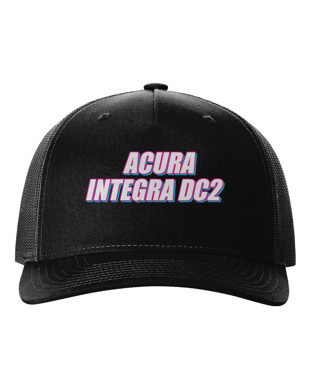 Acura Integra Dc2 black hat front view with car name