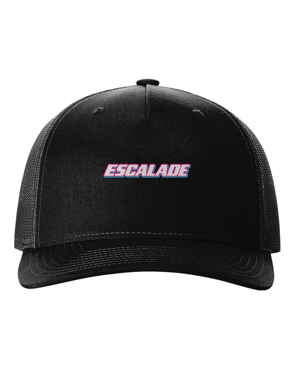 black hat front view with car name