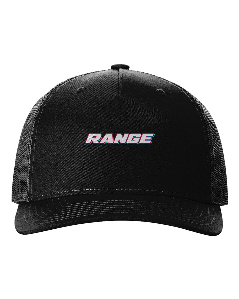 black hat front view with car name