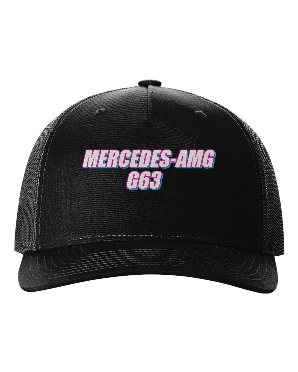 Mercedes-AMG G63 black hat front view with car name