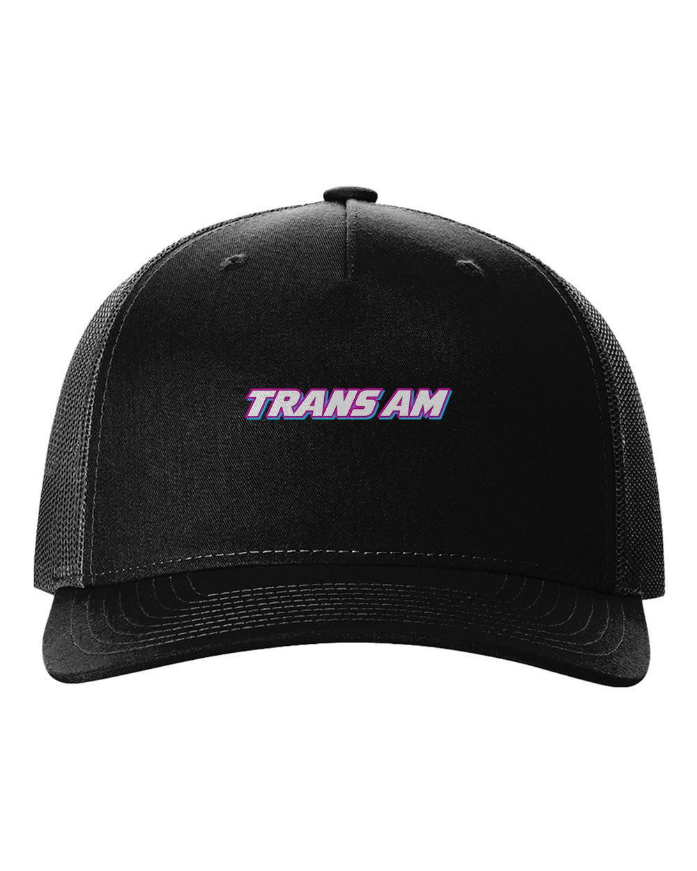 black hat front view with car name