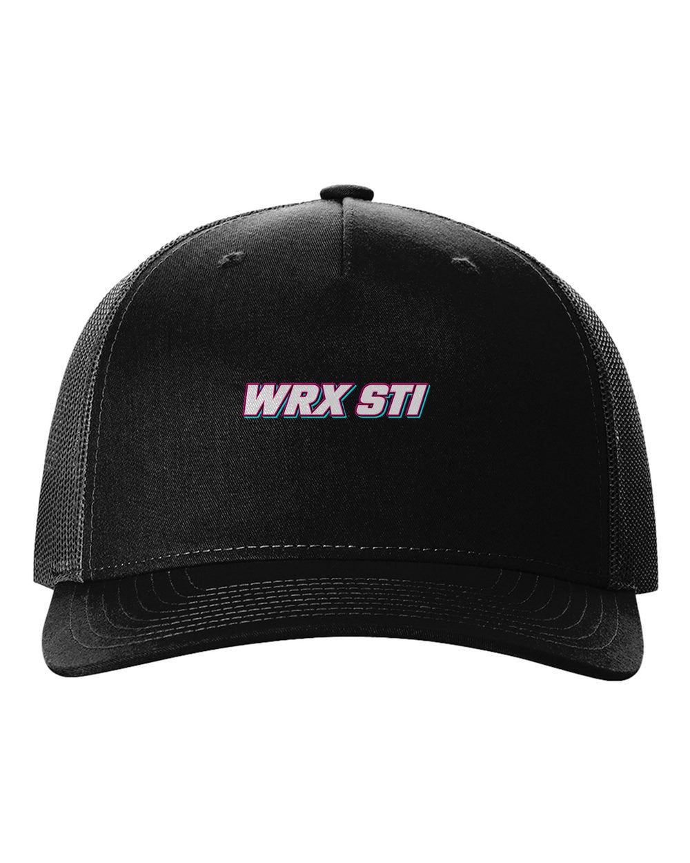 black hat front view with car name
