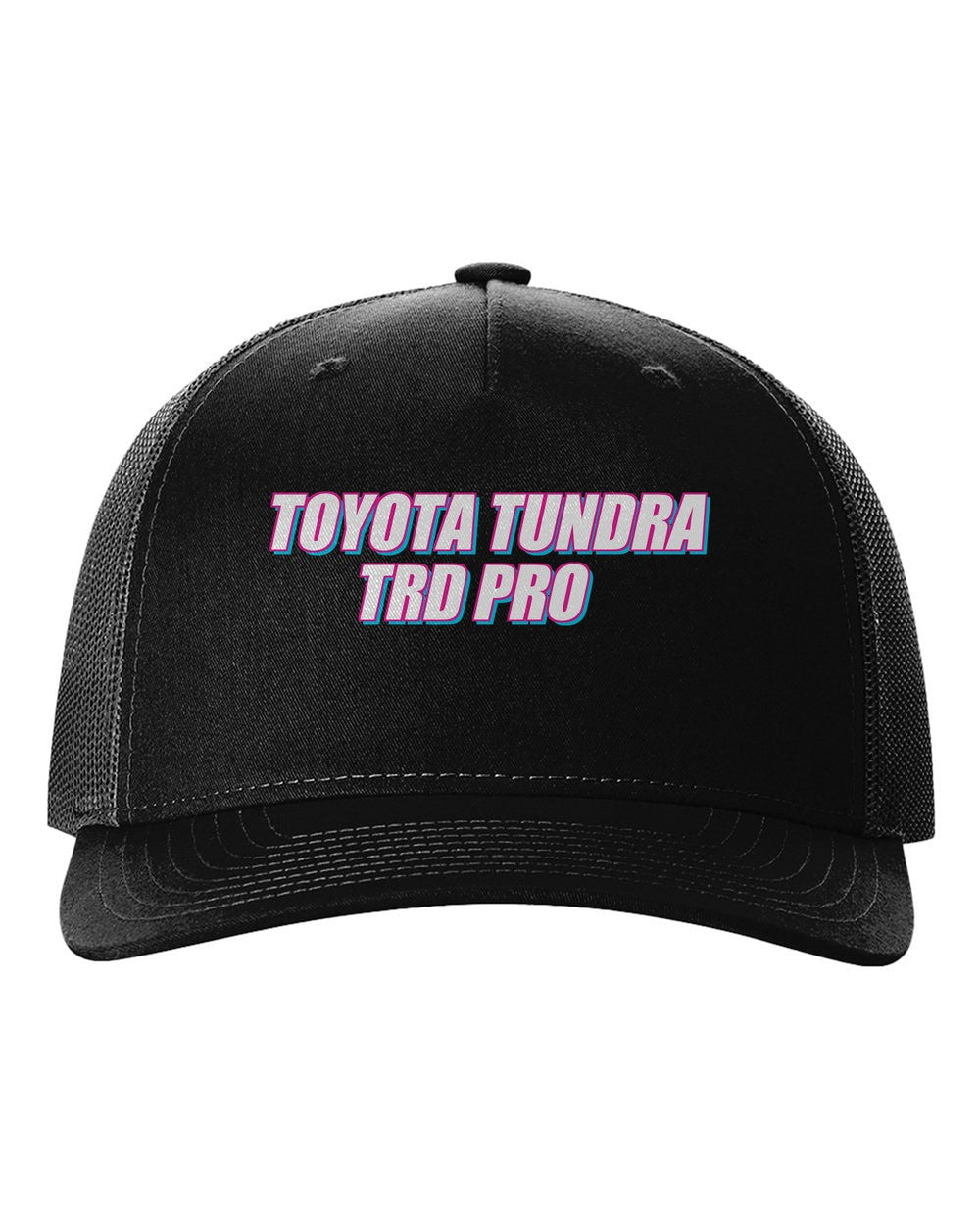 Toyota Tundra TRD Pro black hat front view with car name
