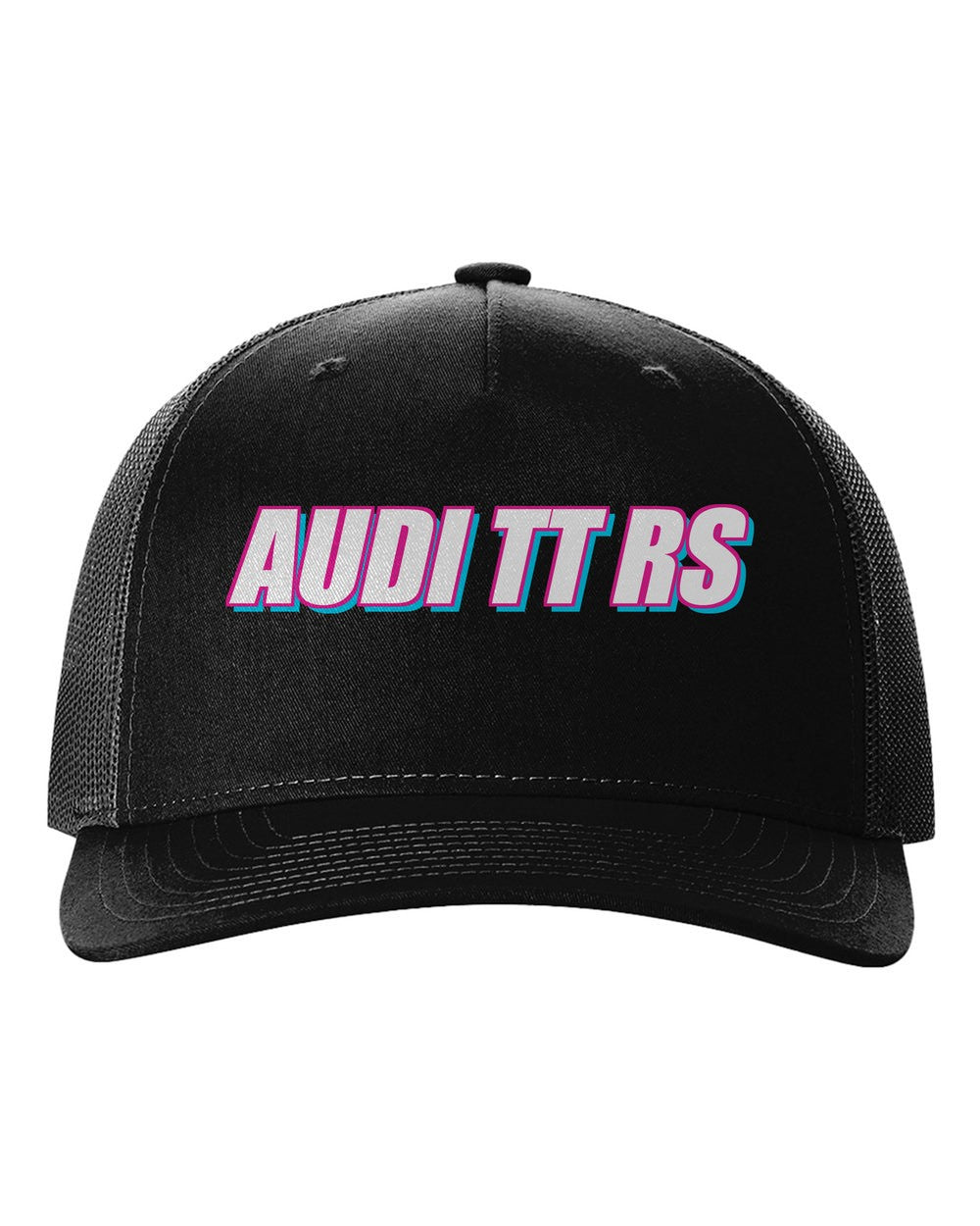 Audi Tt Rs black hat front view with car name