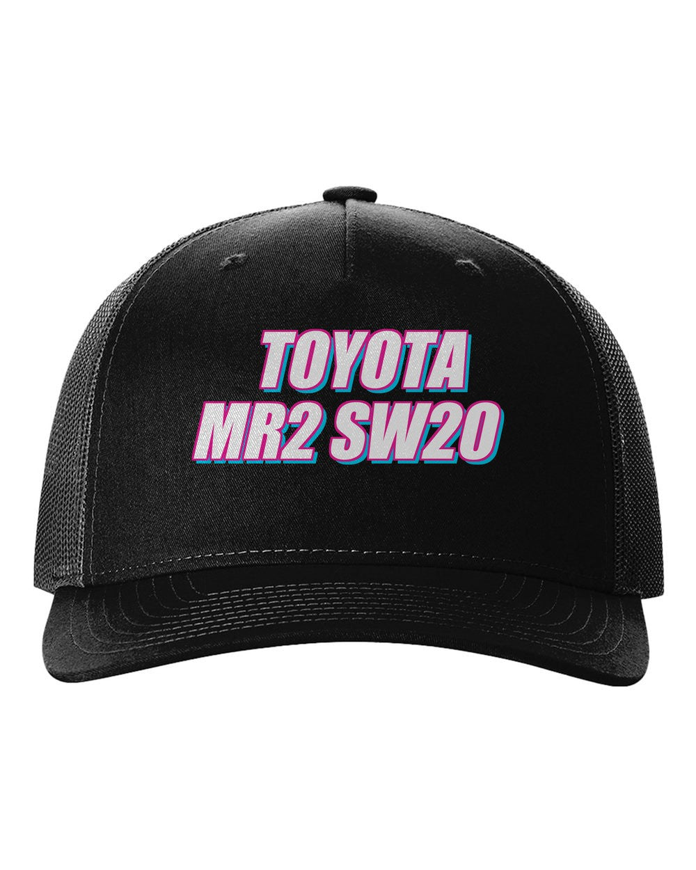 Toyota Mr2 Sw20 black hat front view with car name