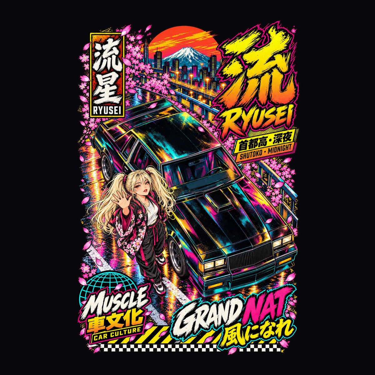 RYUSEI GRAND NAT anime girl poster artwork