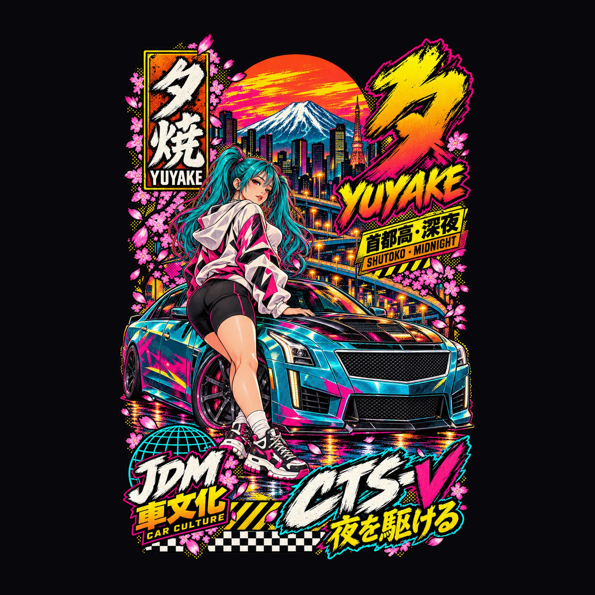 YUYAKE CTS-V anime girl poster artwork