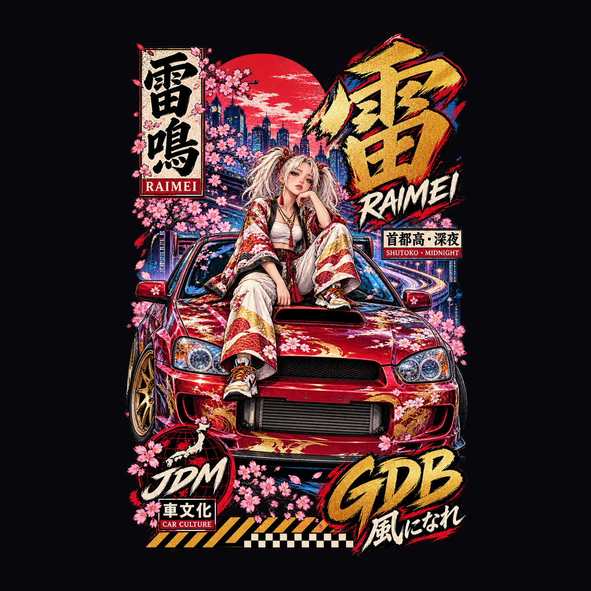 RAIMEI GDB anime girl poster artwork