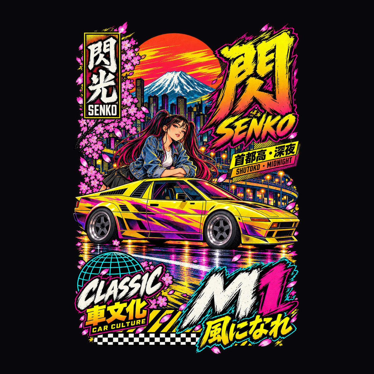 SENKO M1 anime girl poster artwork