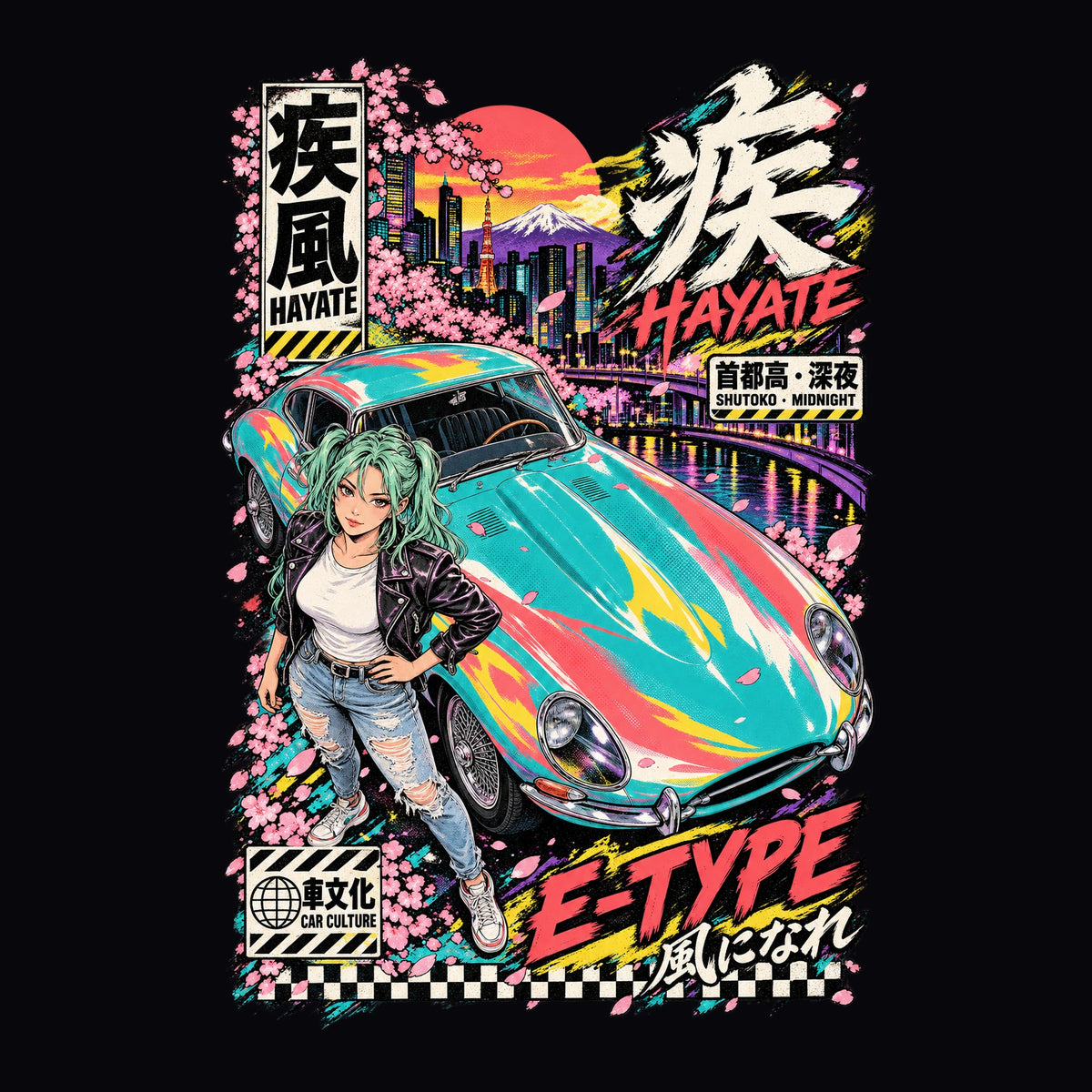 HAYATE E-TYPE anime girl poster artwork