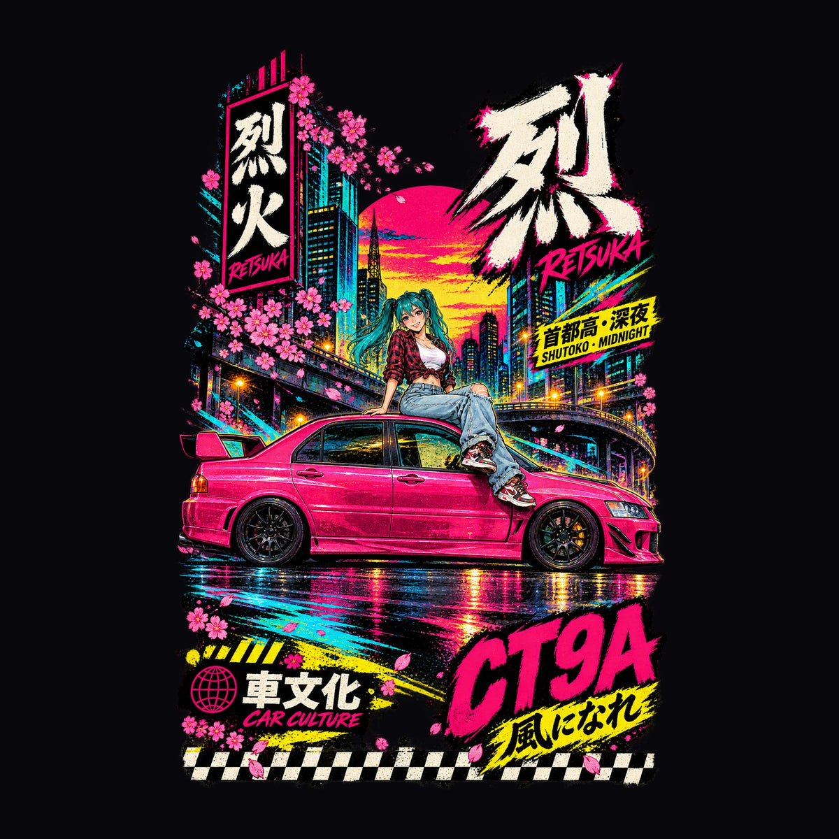 RETSUKA CT9A anime girl poster artwork