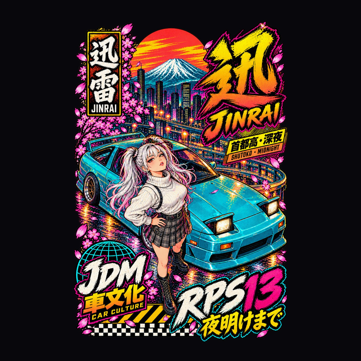 JINRAI RPS13 anime girl poster artwork