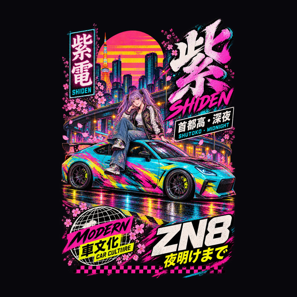 SHIDEN ZN8 anime girl poster artwork