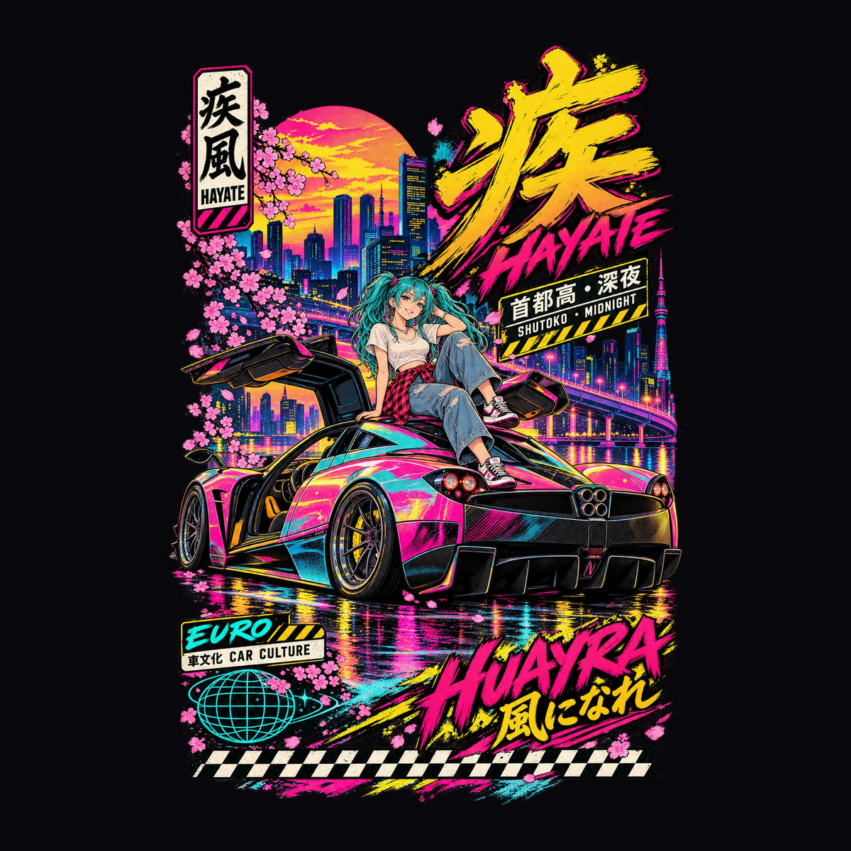HAYATE HUAYRA anime girl poster artwork