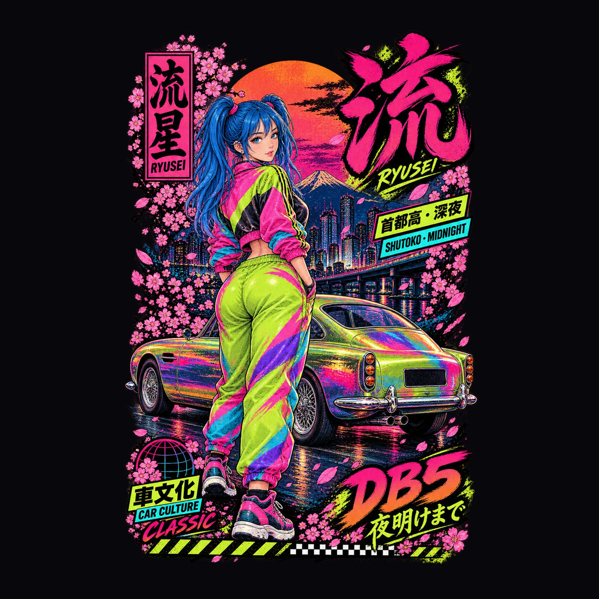 RYUSEI DB5 anime girl poster artwork