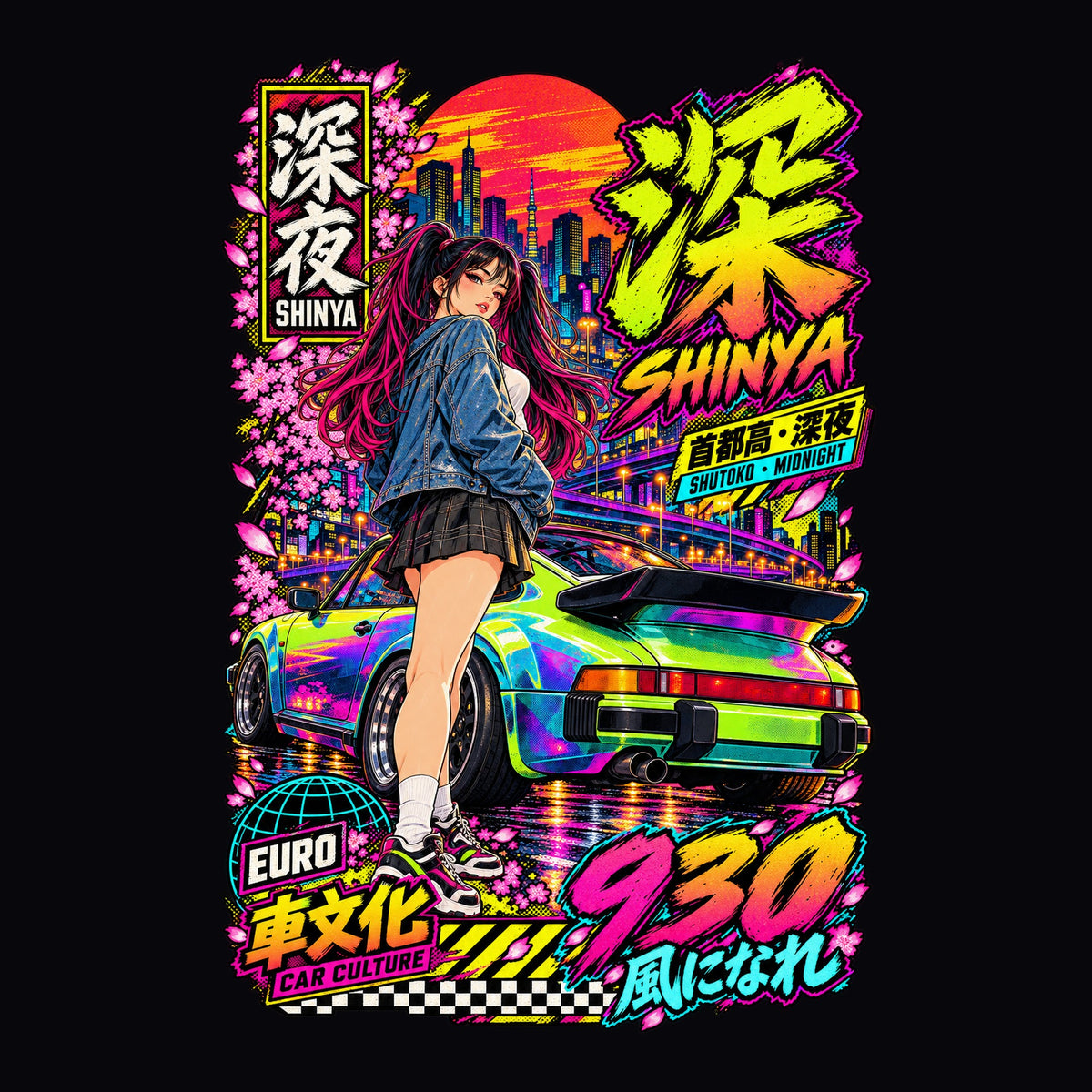 SHINYA 930 anime girl poster artwork