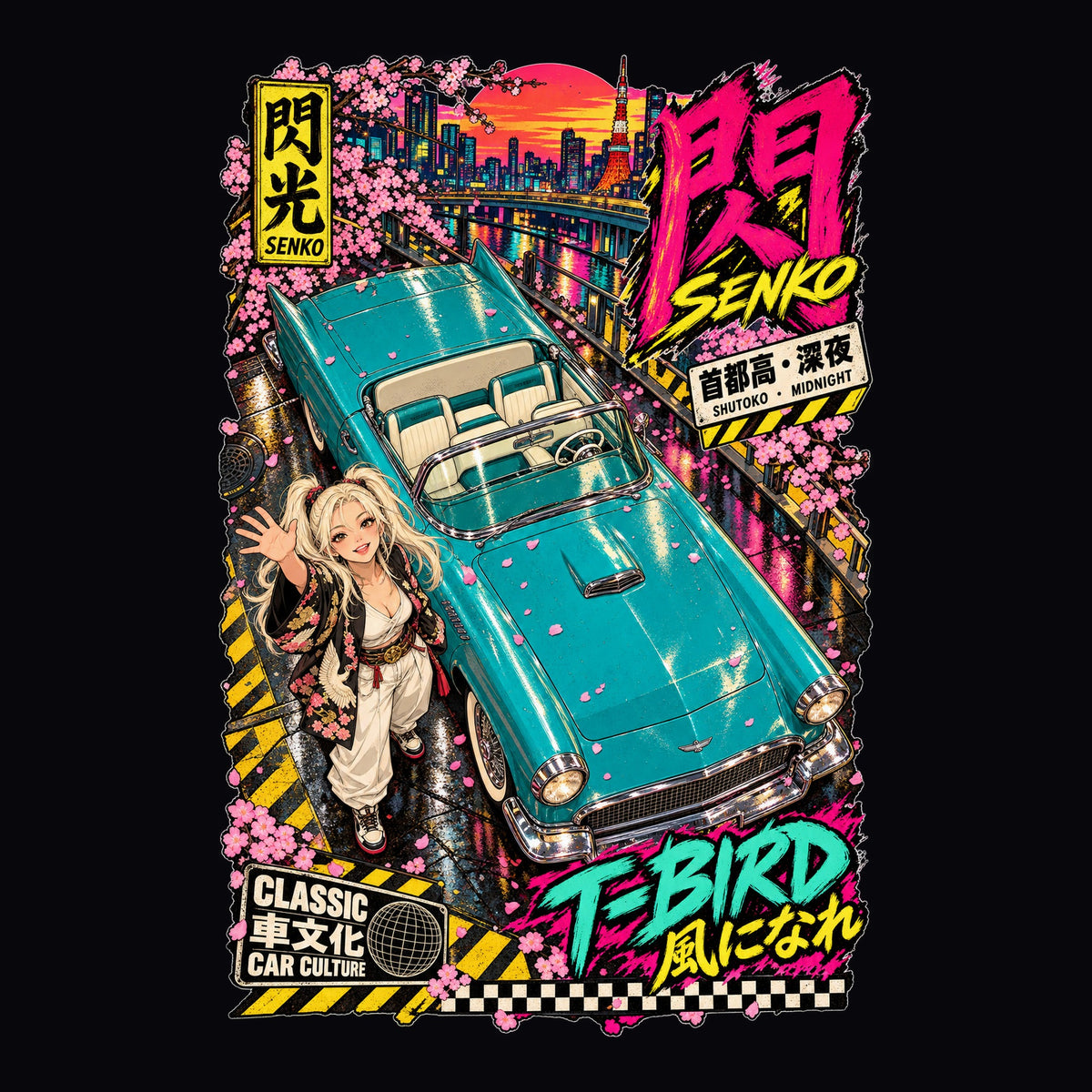 SENKO T-BIRD anime girl poster artwork