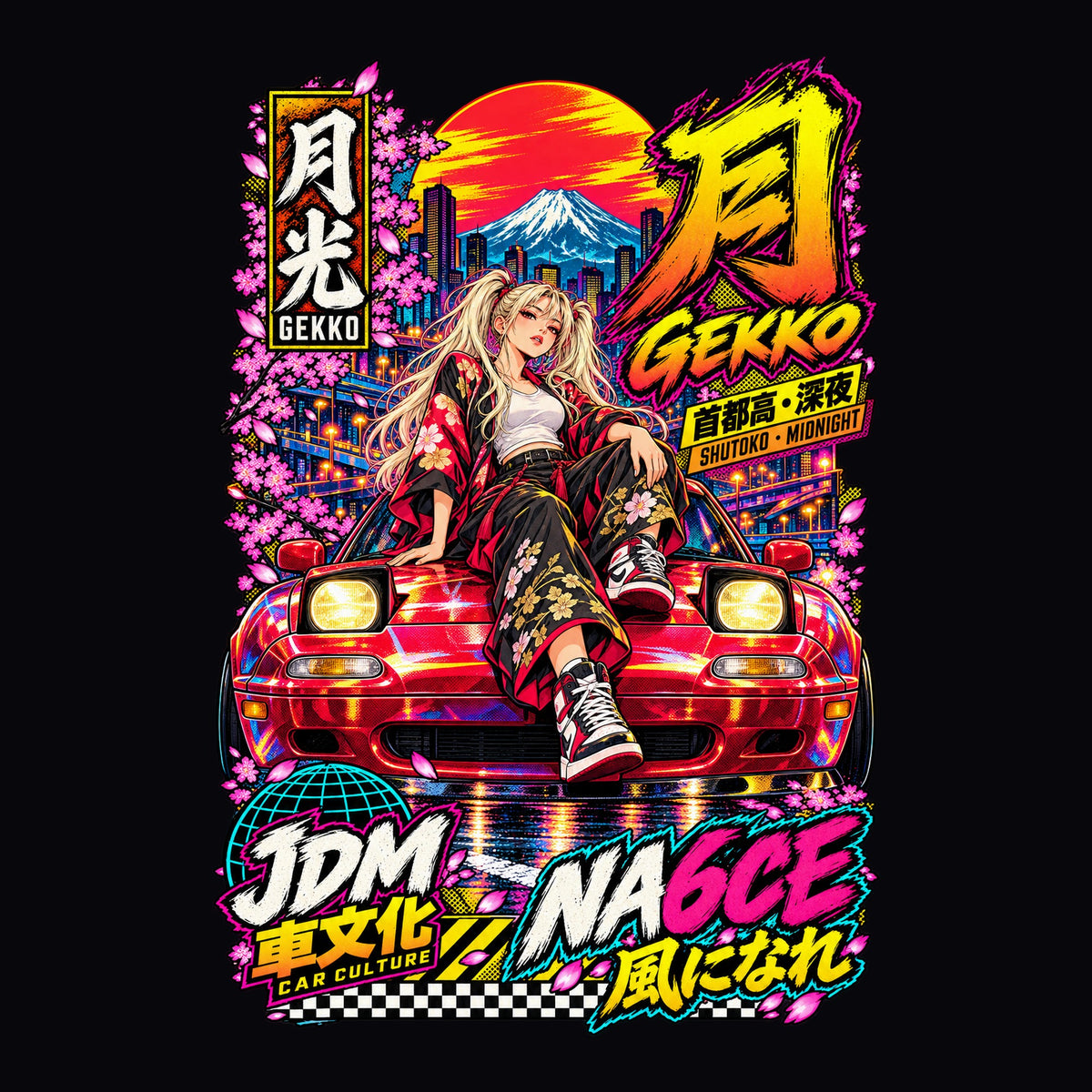 GEKKO NA6CE anime girl poster artwork