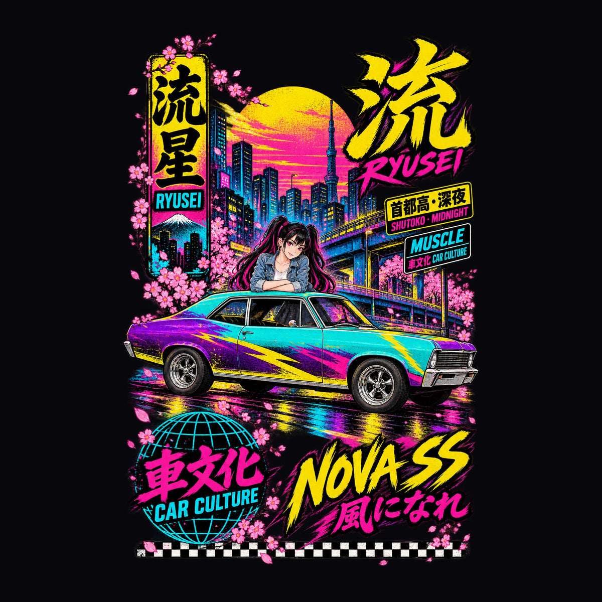 RYUSEI NOVA SS anime girl poster artwork