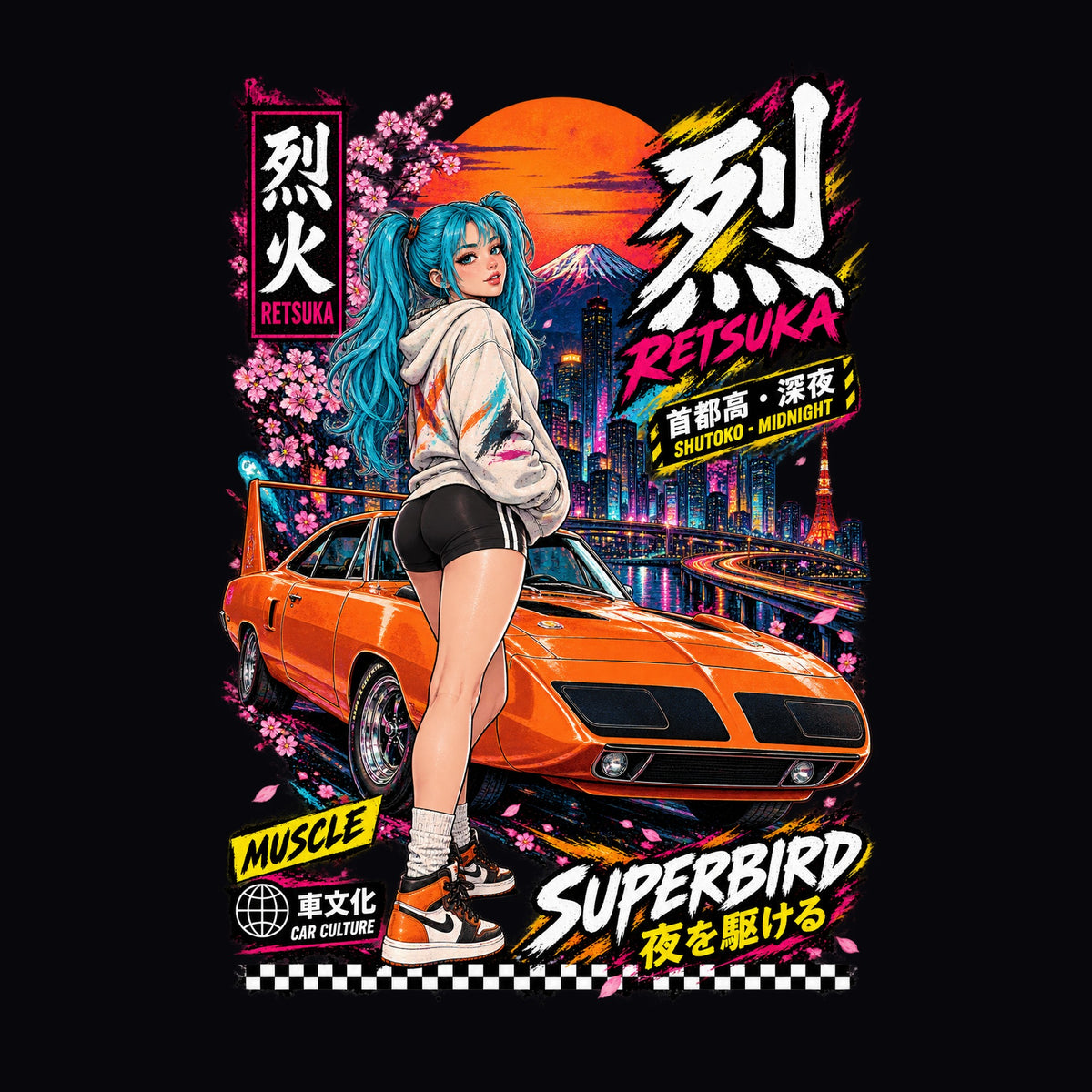 RETSUKA SUPERBIRD anime girl poster artwork
