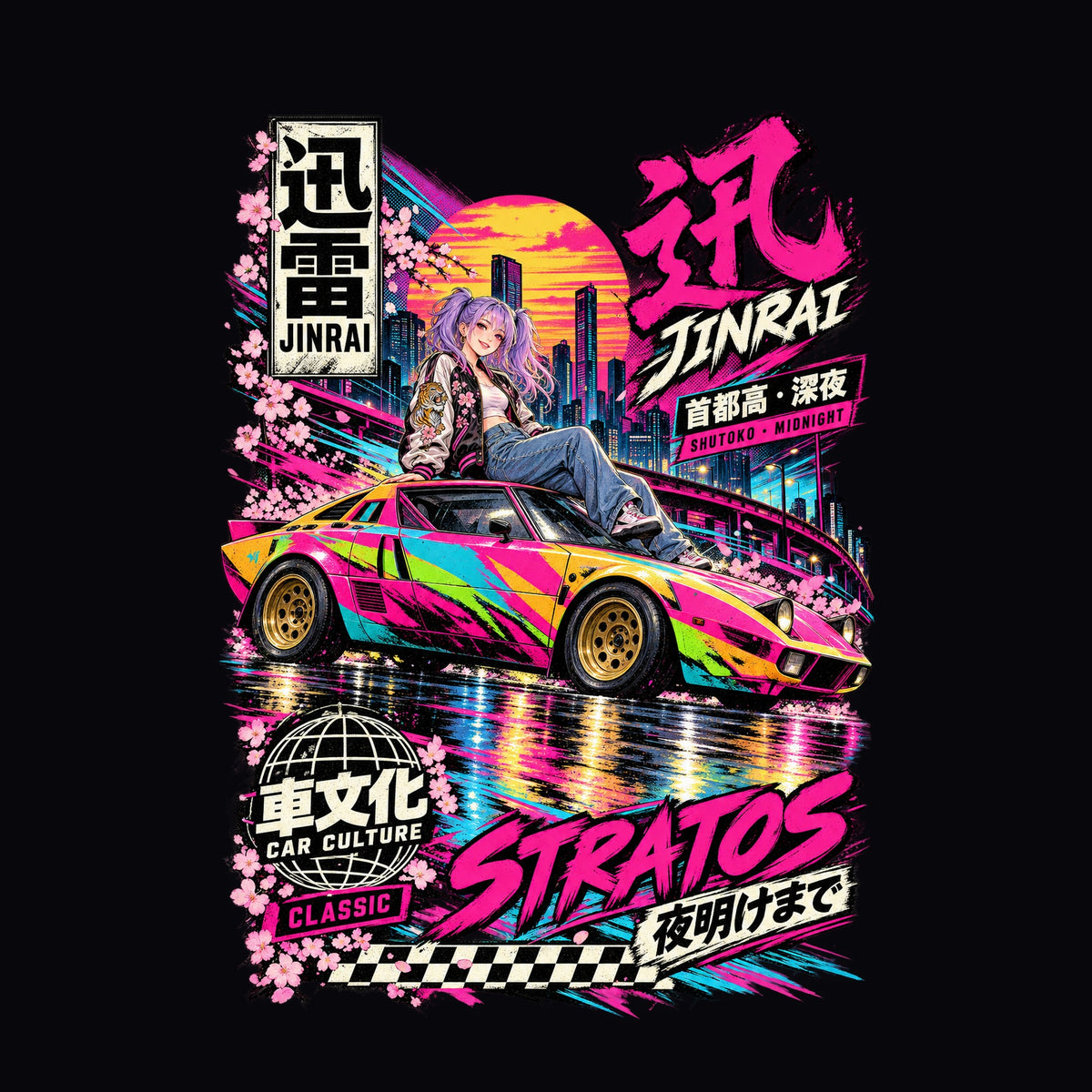 JINRAI STRATOS anime girl poster artwork