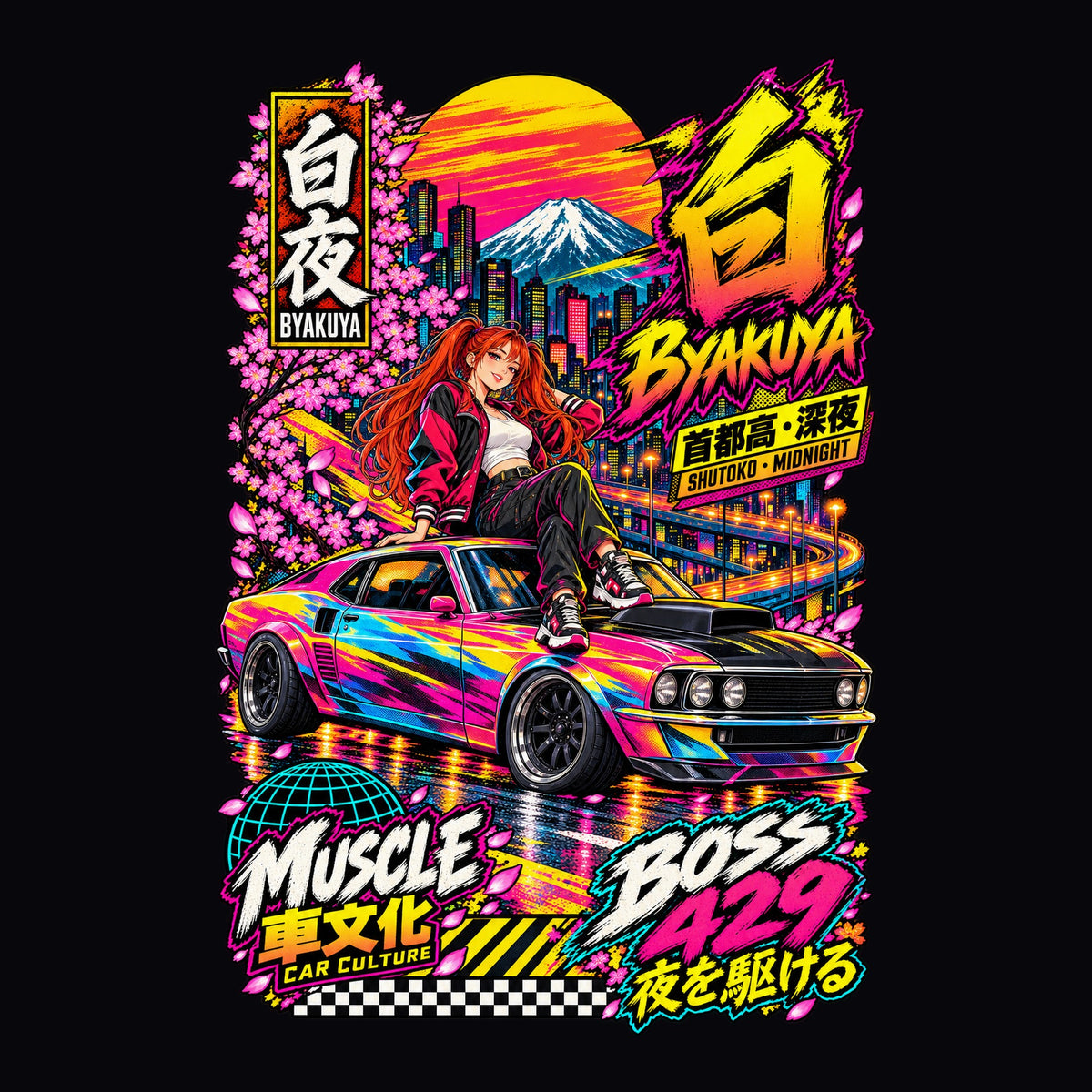 BYAKUYA BOSS 429 anime girl poster artwork