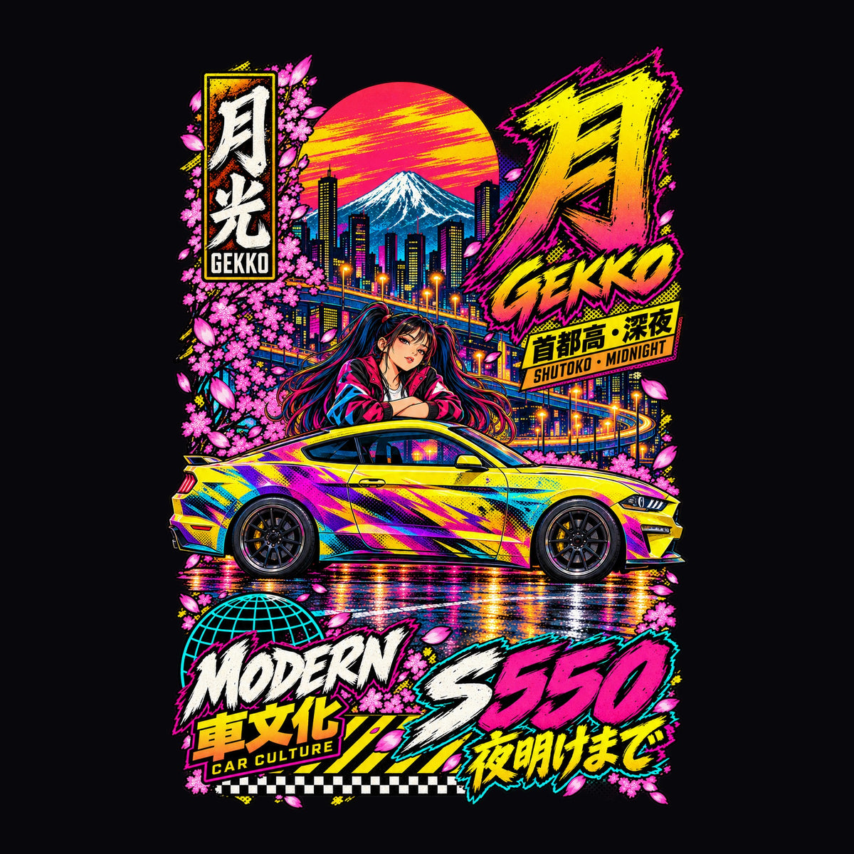 GEKKO S550 anime girl poster artwork
