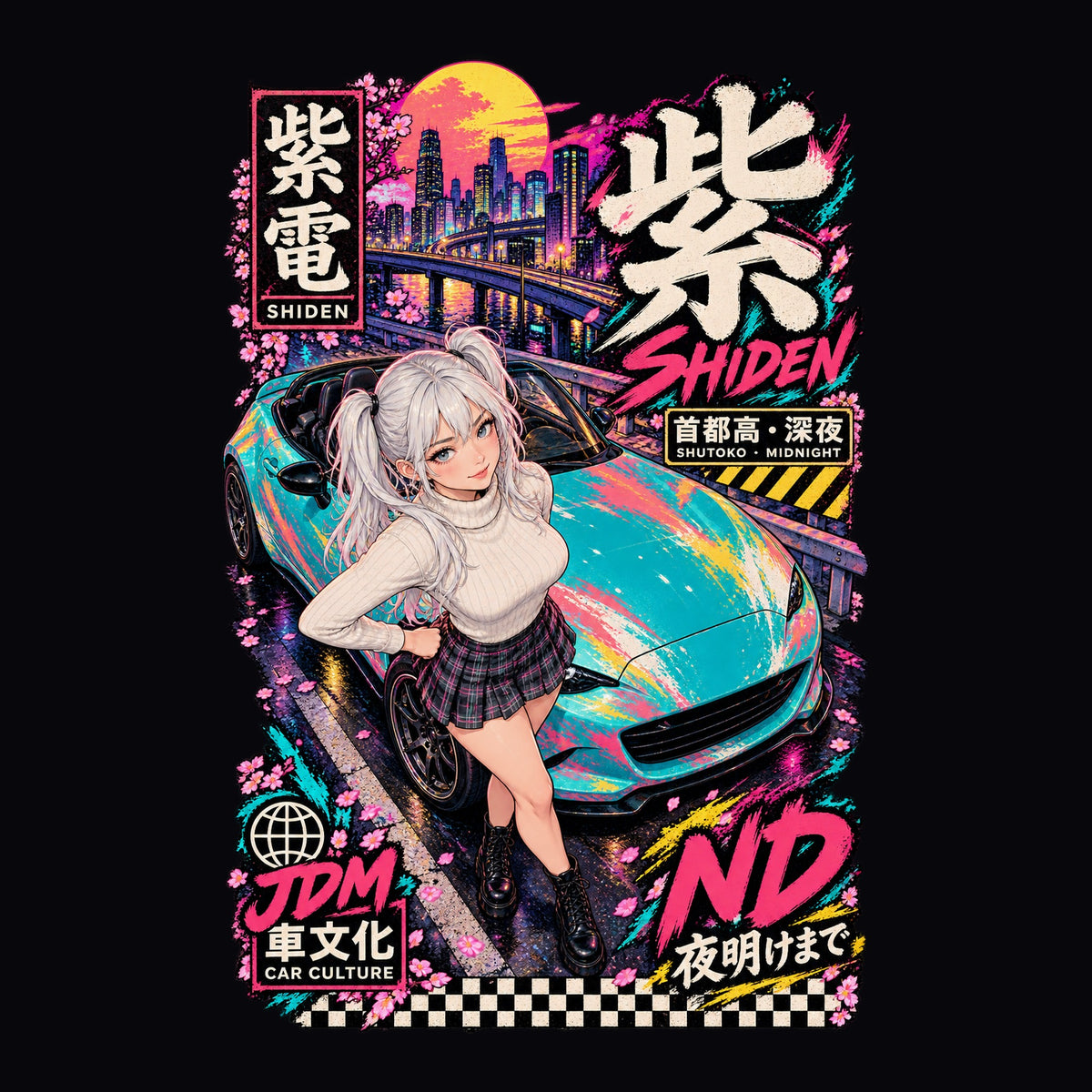 SHIDEN ND anime girl poster artwork